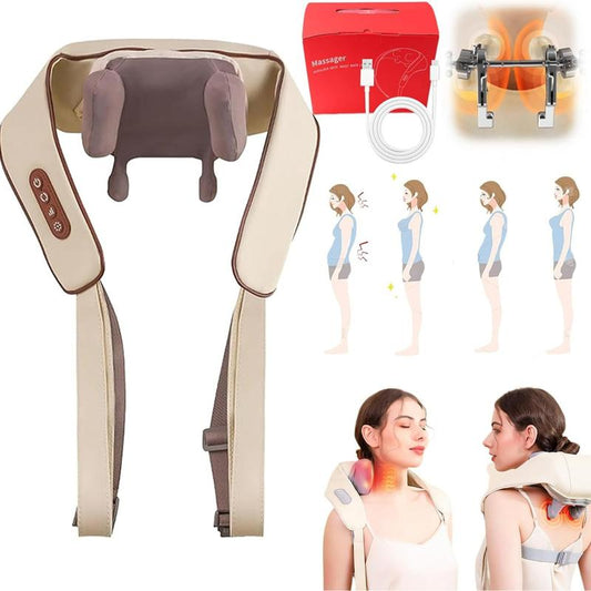 Wireless Shoulder and Neck Massager,Deep Tissue Massage for Trapezius, Relieve Pain,Relax Shoulder and Neck, Best Gift, Comfort.Mother'S Day Gift！